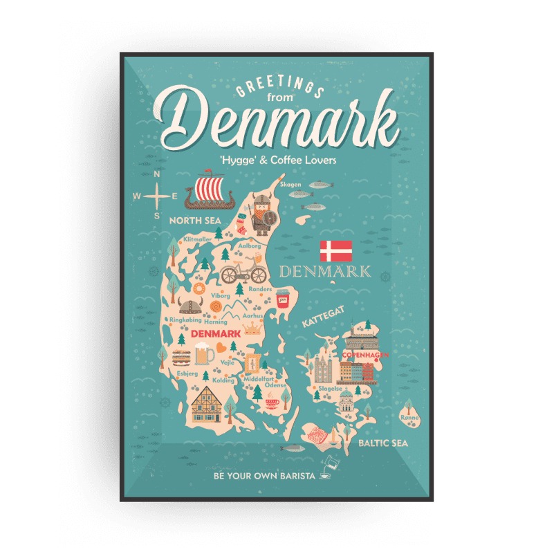 POSTCARDS FROM DENMARK COFFEE CARDS-0