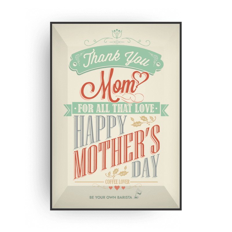 MOTHER`S DAY COFFEE GREETING CARDS-2